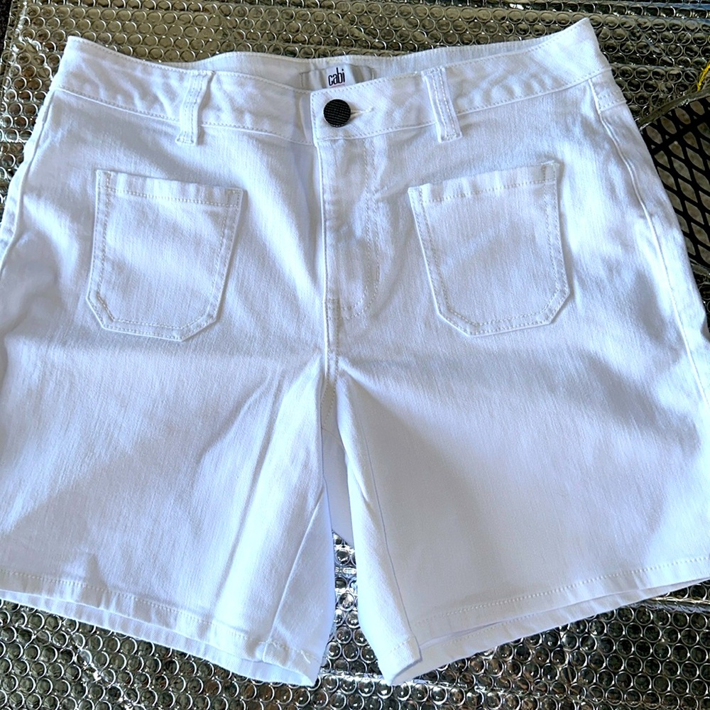 Ladies Cabi denim shorts Patch Pocket